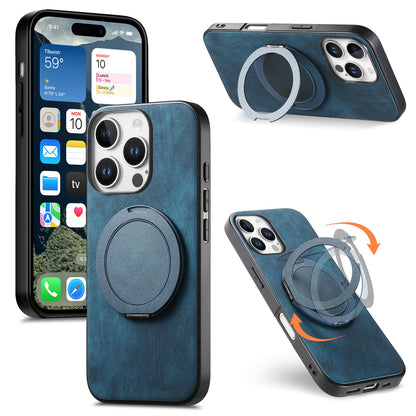 Round rotating magnetic ring iPhone case