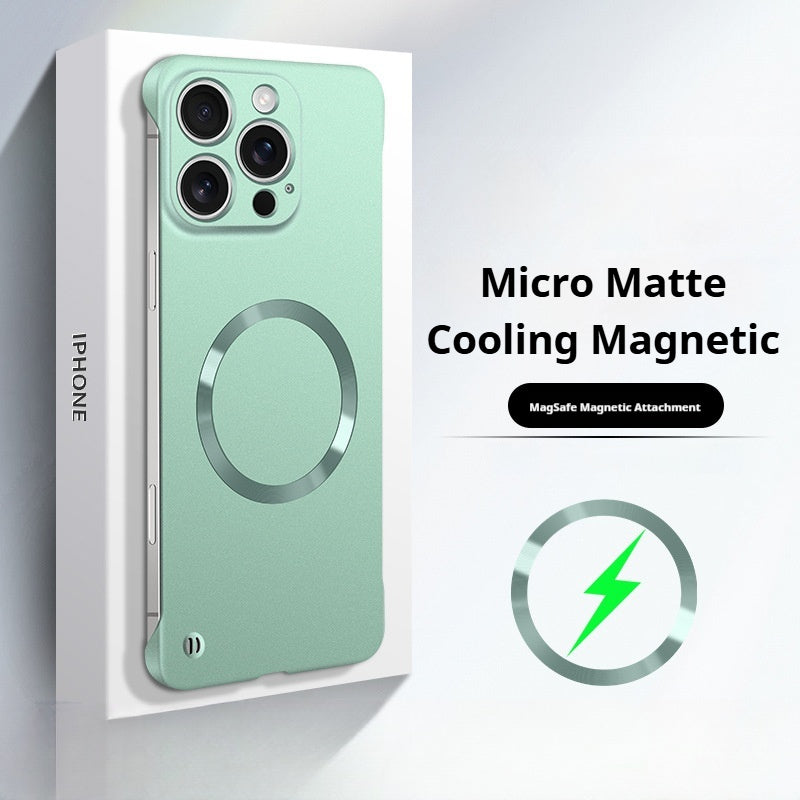 Ultra-thin borderless magnetic iPhone case
