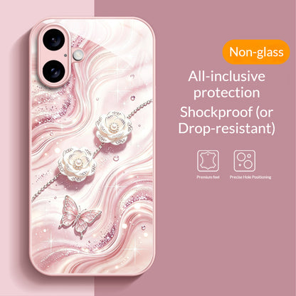 Pearl Camellia Apple Phone Case