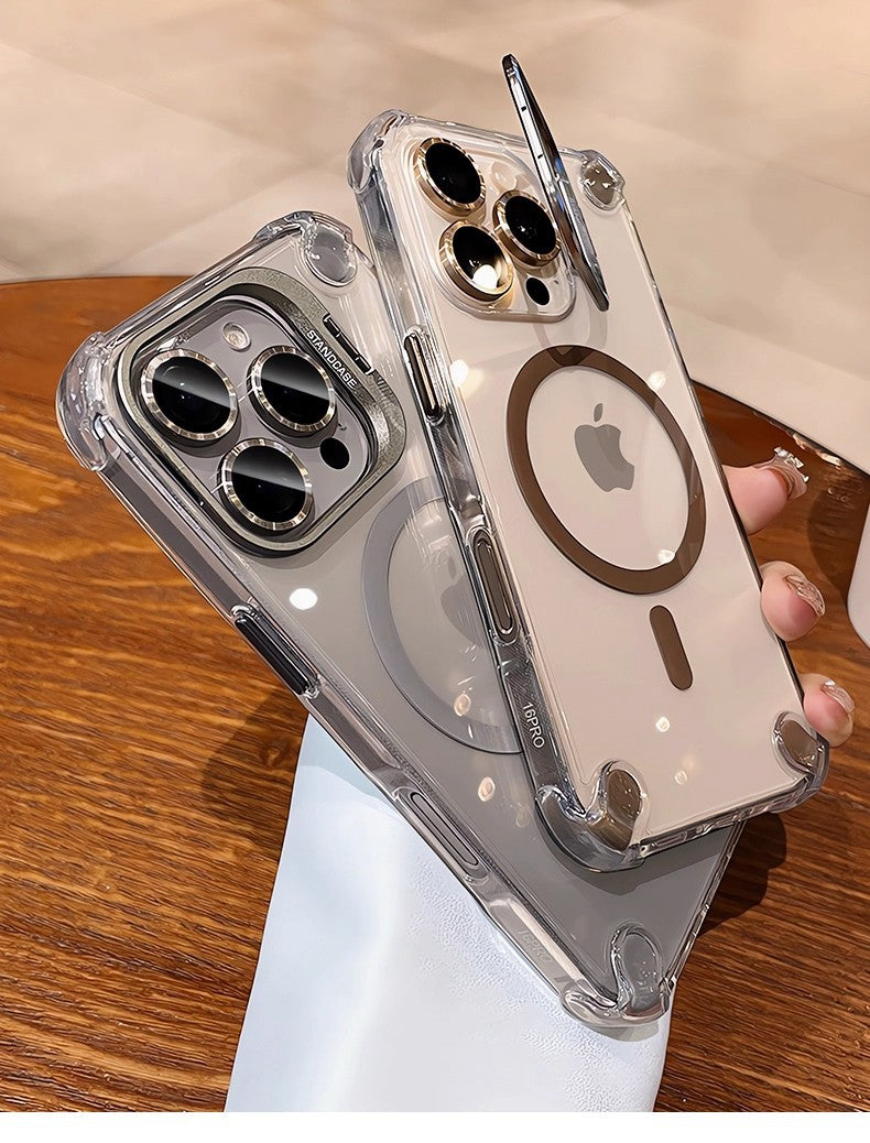 Hardware invisible lens holder magnetic iPhone case