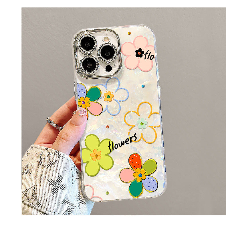 Oil Painting Style Smiling Sunflower iPhone Case