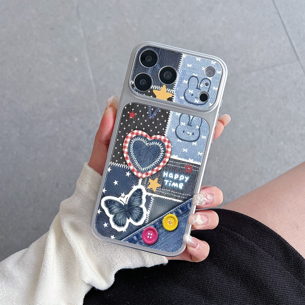 Cartoon Painted Apple Phone Case