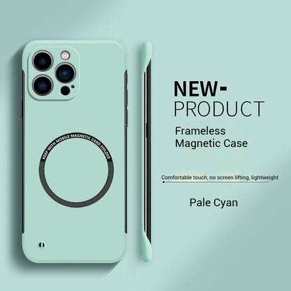 Sarung Telefon Tanpa Bingkai Magnet PC Keras Ultra Nipis Untuk iPhone 