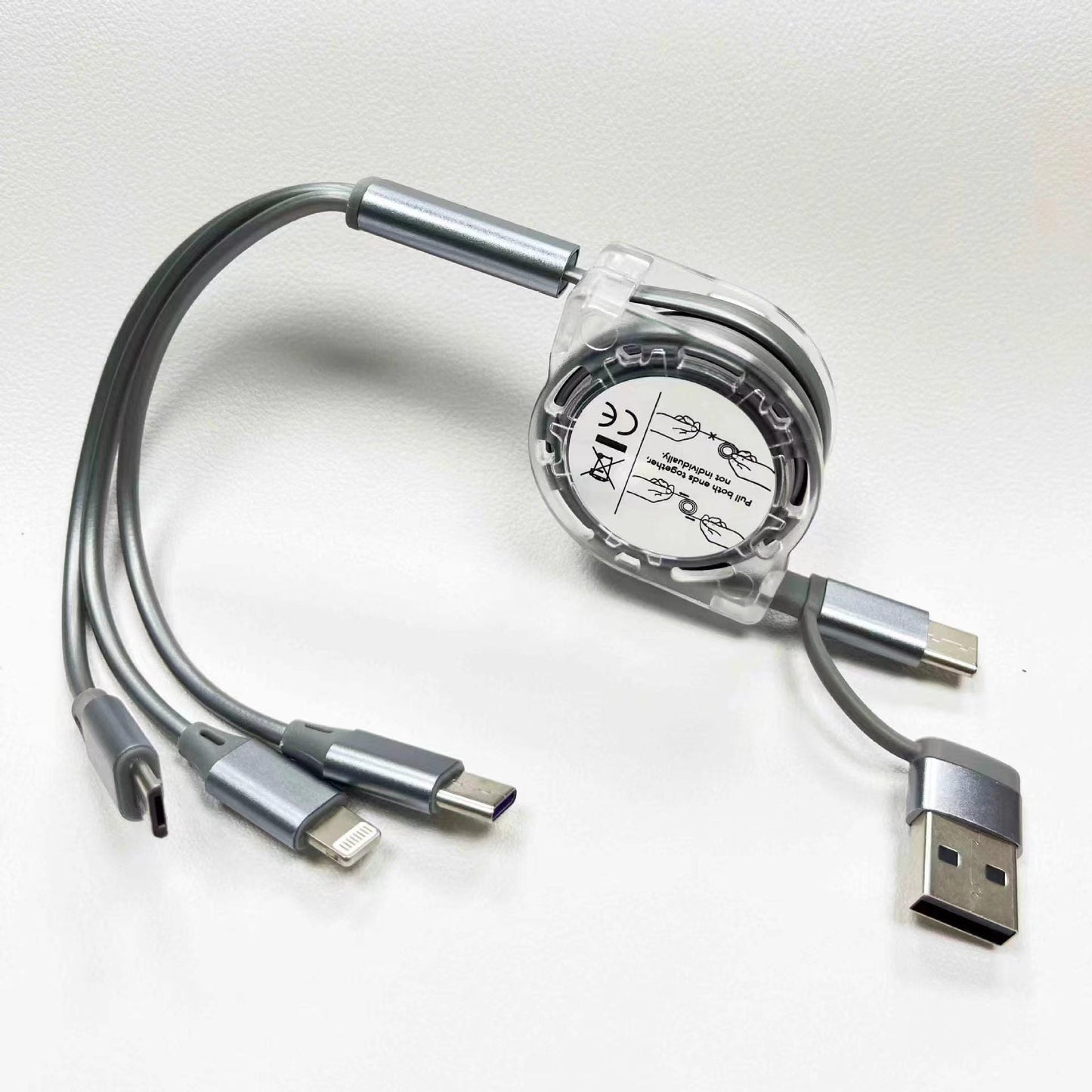 Creative gift three-in-one multi-function charging cable