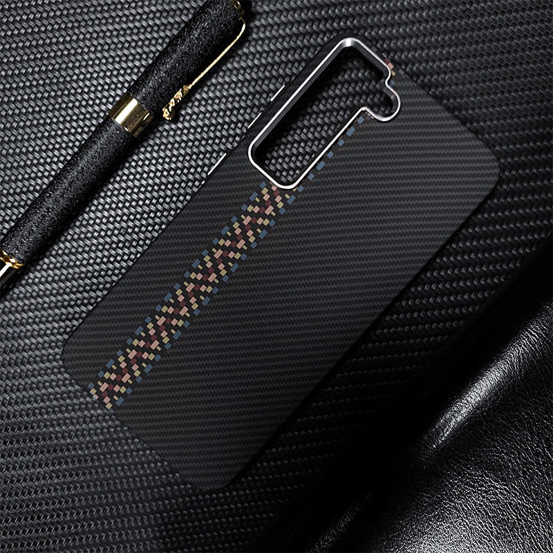 Luminous Kevlar Carbon Fiber Magnetic Samsung Phone Case