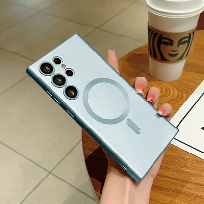 Magnetic Metallic Paint Skin-like Samsung Phone Case