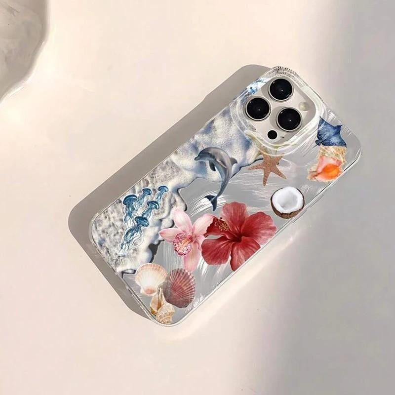 Seashell Starfish Feather Apple Phone Case