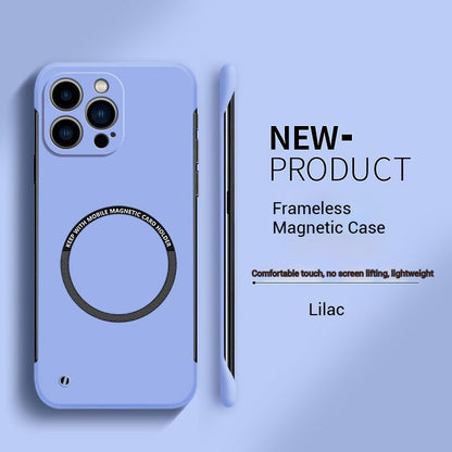Sarung Telefon Tanpa Bingkai Magnet PC Keras Ultra Nipis Untuk iPhone 