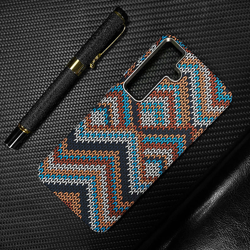 Luminous Kevlar Carbon Fiber Magnetic Samsung Phone Case