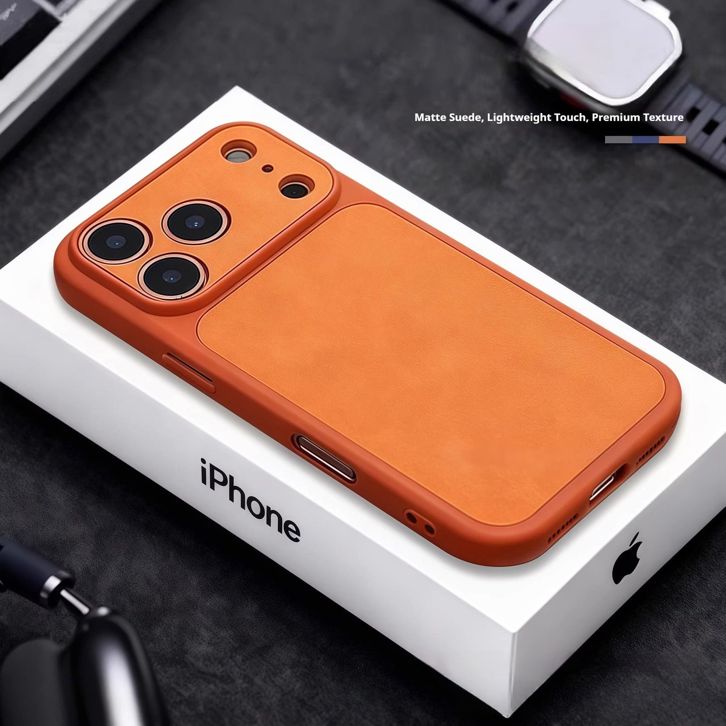 Ultra-thin sheepskin Apple phone case