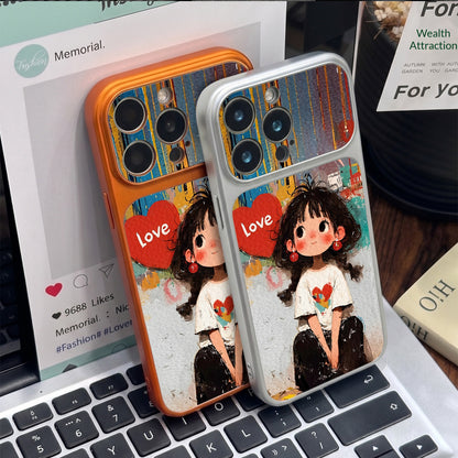 Graffiti Heart Girl Apple Phone Case