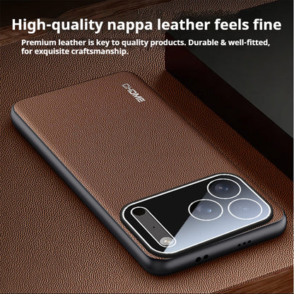Nappa leather full-coverage shockproof Apple phone case