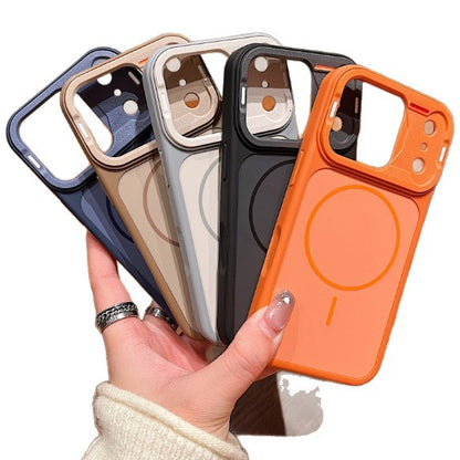 Skin-like frosted magnetic Apple phone case