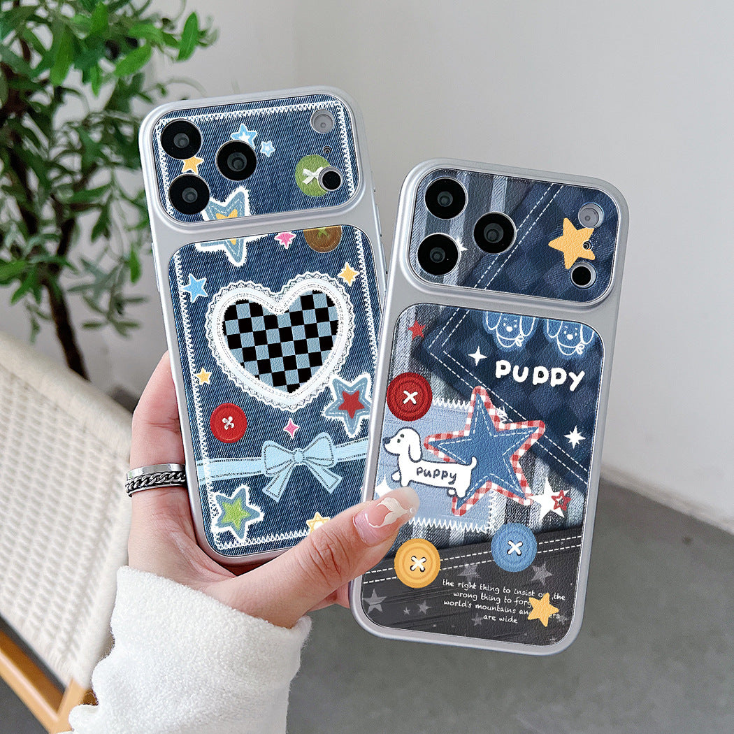Cartoon Painted Apple Phone Case