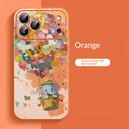 Lambskin Elephant Hot Air Balloon iPhone Case