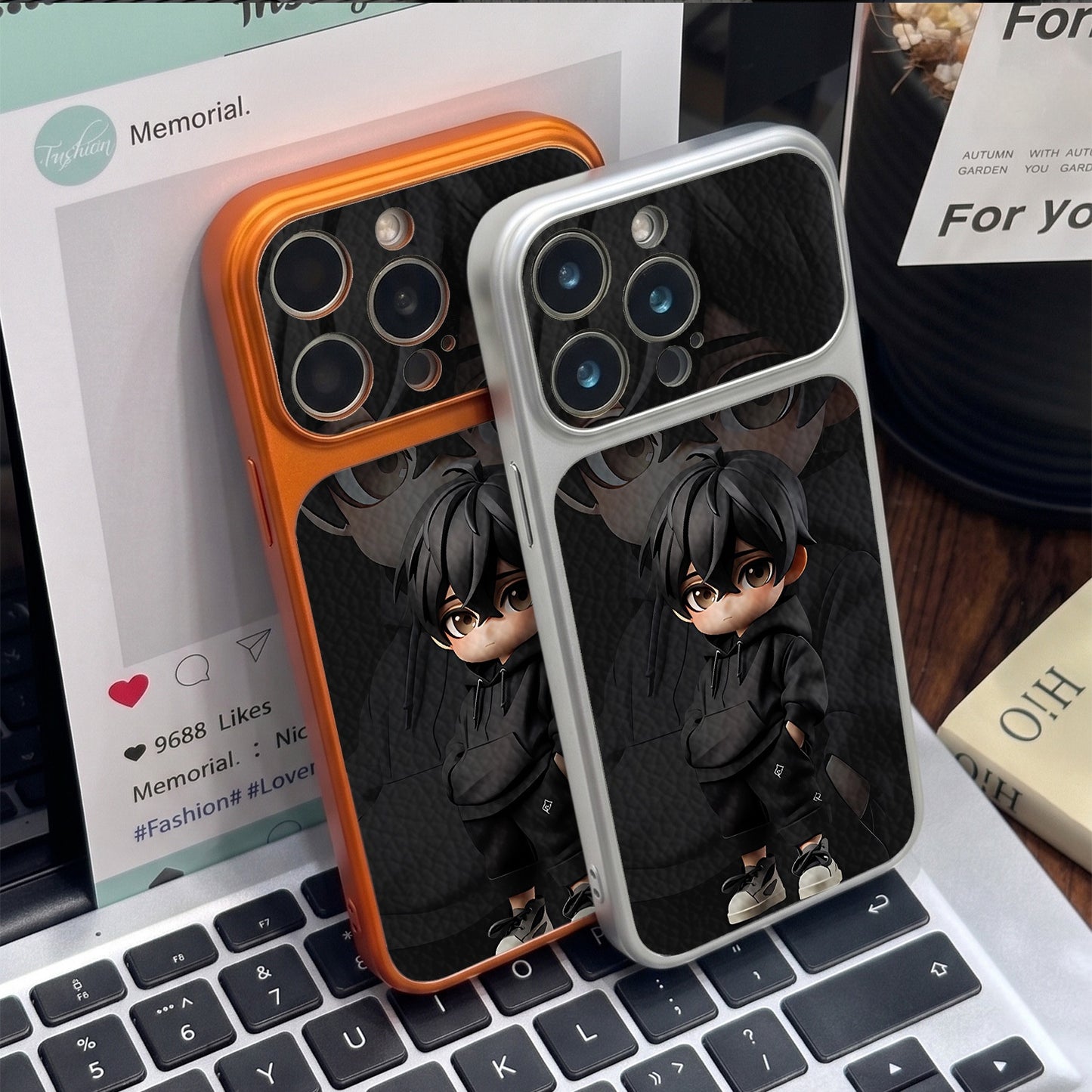 Black-Haired Boy Magnetic iPhone Case