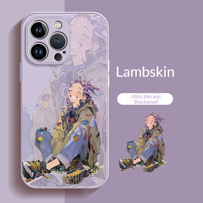Happy Girl Lambskin Apple Phone Case