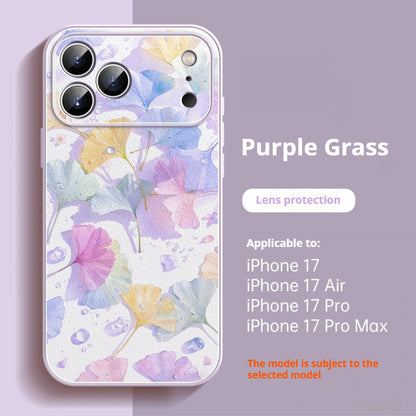 Lambskin shockproof Apple phone case