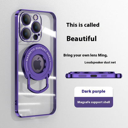 Magnetic pull rod bracket Apple phone case