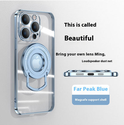 Magnetic pull rod bracket Apple phone case