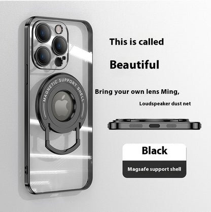 Magnetic pull rod bracket Apple phone case