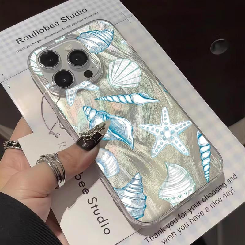 Seashell Starfish Feather Apple Phone Case