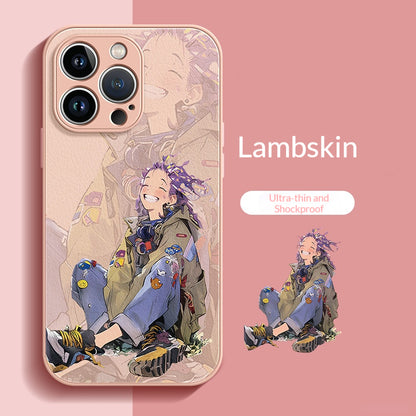 Happy Girl Lambskin Apple Phone Case