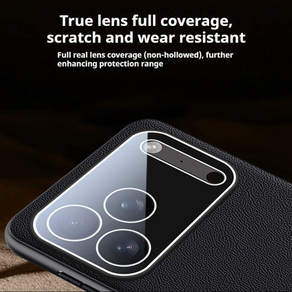 Nappa leather full-coverage shockproof Apple phone case
