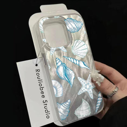 Seashell Starfish Feather Apple Phone Case