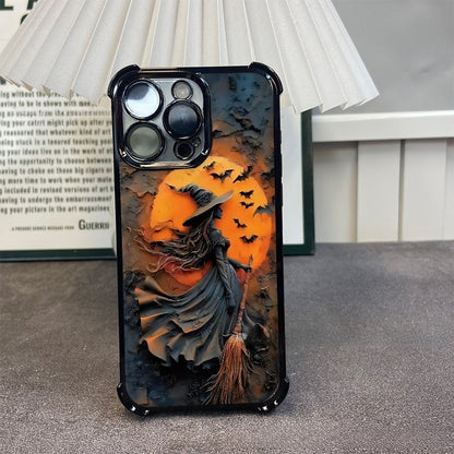 Witch-Themed Electroplated Shockproof iPhone Case