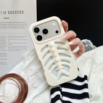 Creative hollowed-out heat dissipation fishbone Apple phone case