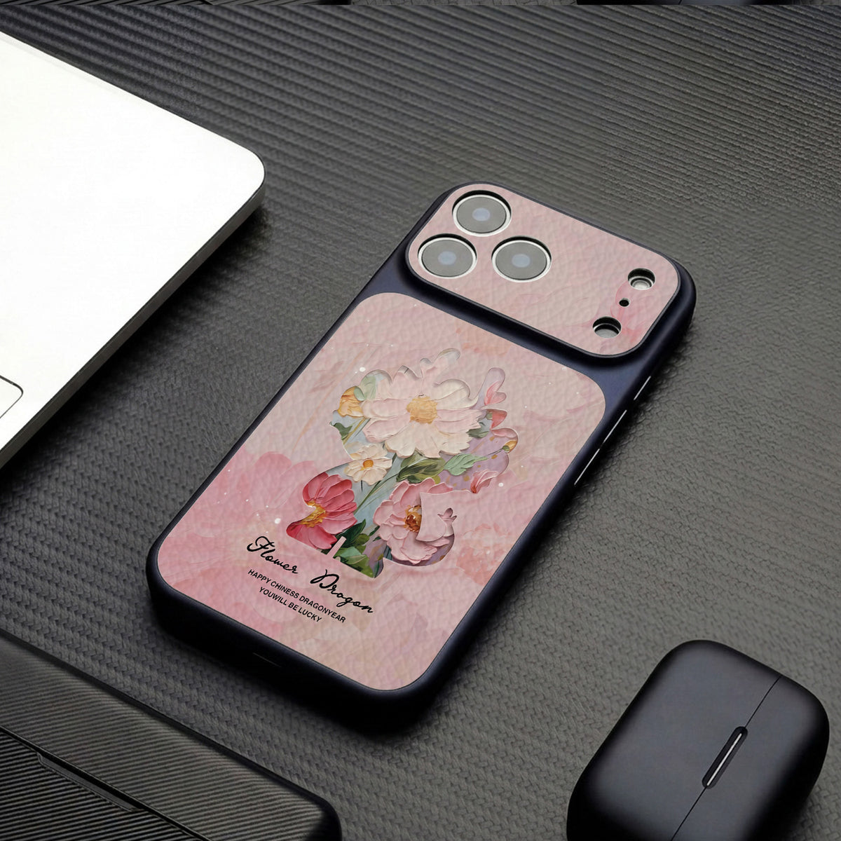 Colorful floral Apple phone case