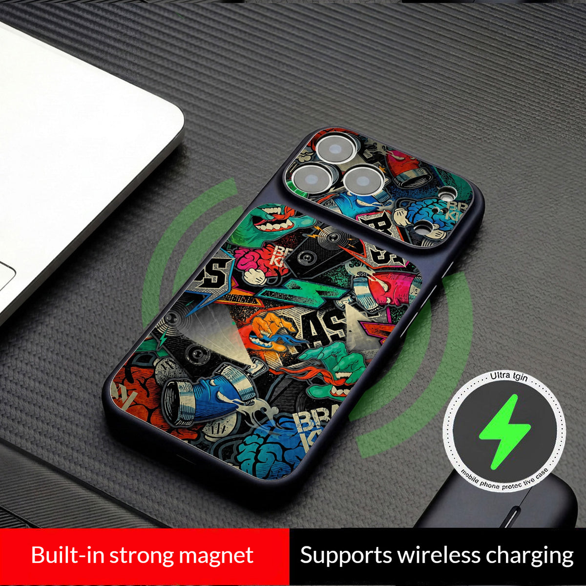 Graffiti Spray Paint Magnetic iPhone Case