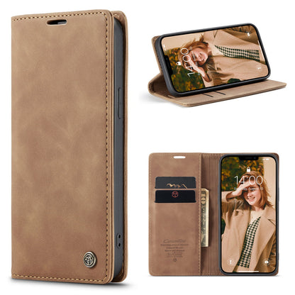Luxury Leather Bracket Wallet Case For iPhone