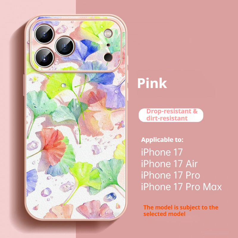 Lambskin shockproof Apple phone case