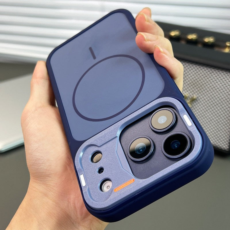 Skin-like frosted magnetic Apple phone case