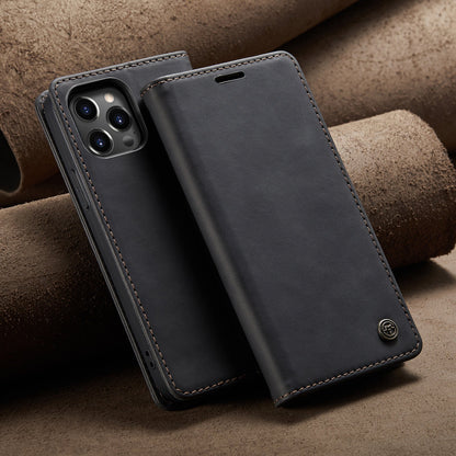 Luxury Leather Bracket Wallet Case For iPhone