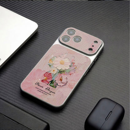 Colorful floral Apple phone case
