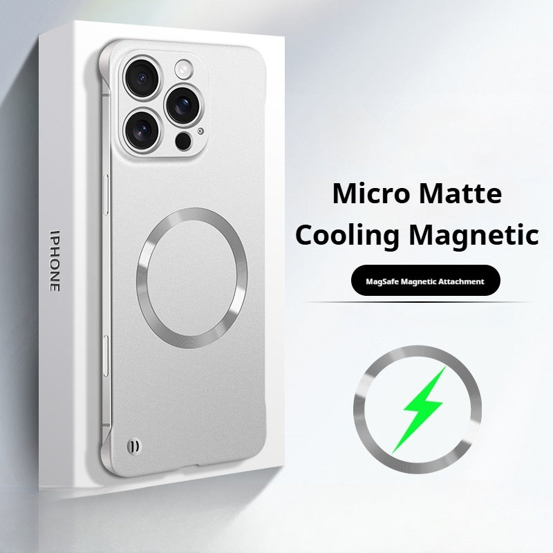 Ultra-thin borderless magnetic iPhone case