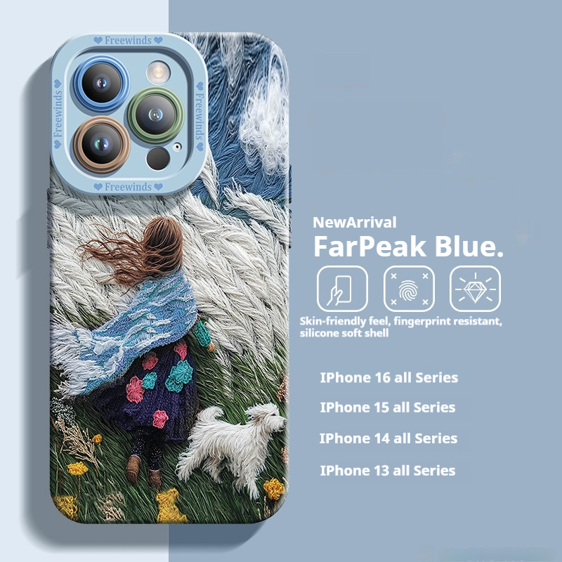 Oil painting girl iPhone case