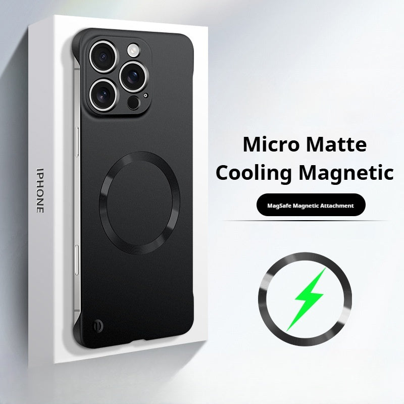 Ultra-thin borderless magnetic iPhone case