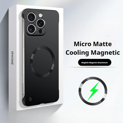 Ultra-thin borderless magnetic iPhone case