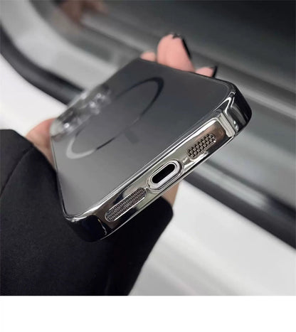 Nano original color fine circle magnetic Apple phone case