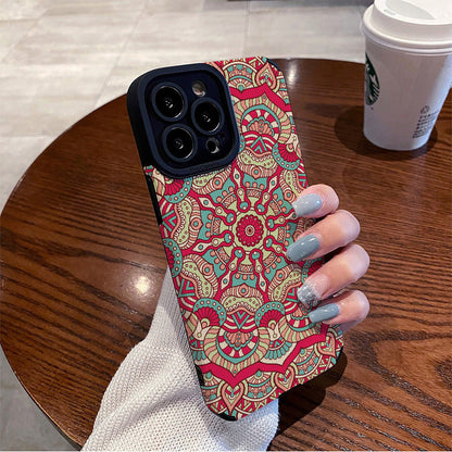 Diamond pattern totem Apple phone case