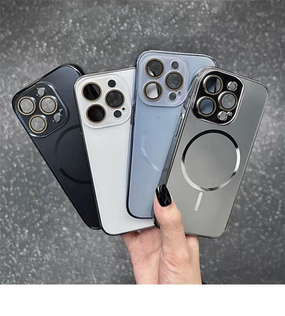 Nano original color fine circle magnetic Apple phone case