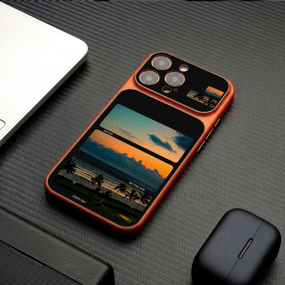 Sunset and Ocean Apple Phone Case