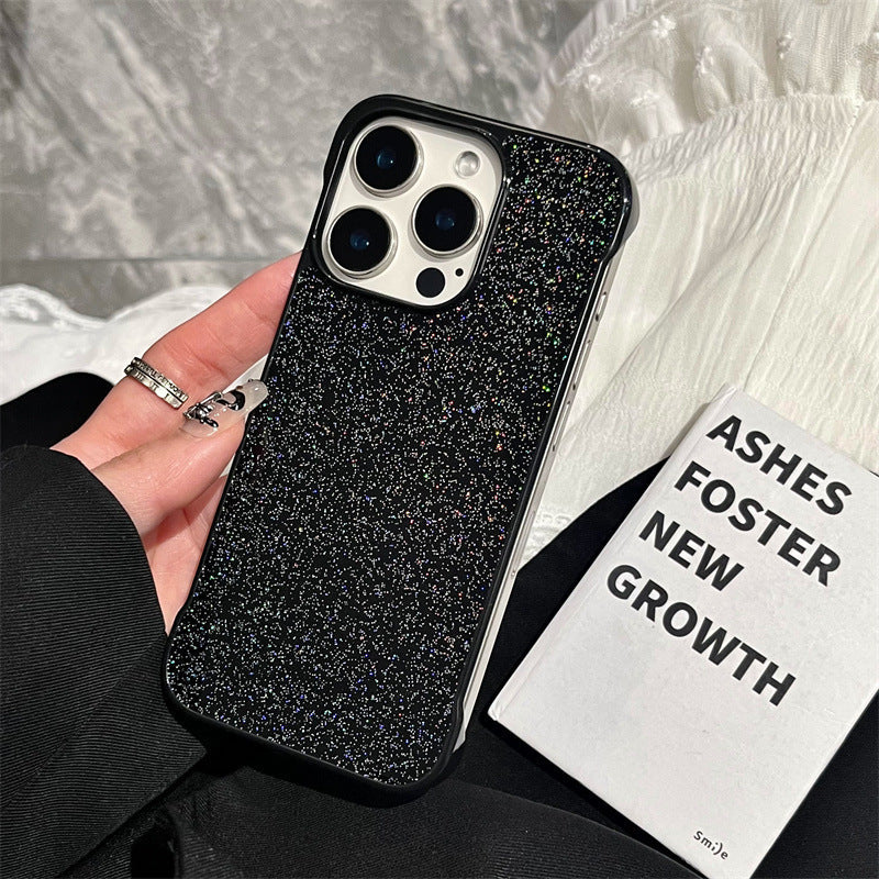 Ultra-thin glitter borderless iPhone case