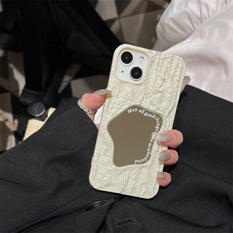 3D Rock Pattern Mirror iPhone Case