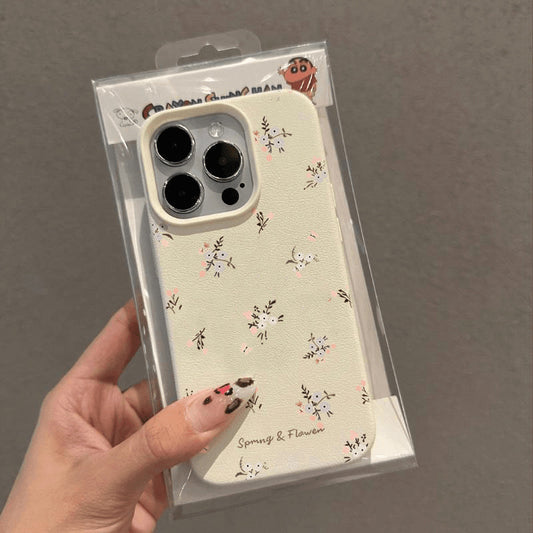 Small floral lychee pattern Apple phone case