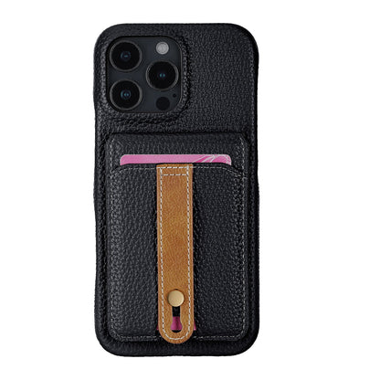 Card holder ring leather case iPhone phone case